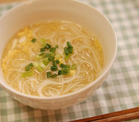 5分でできる！「たまごにゅうめん」～簡単わくわく朝ごはん～