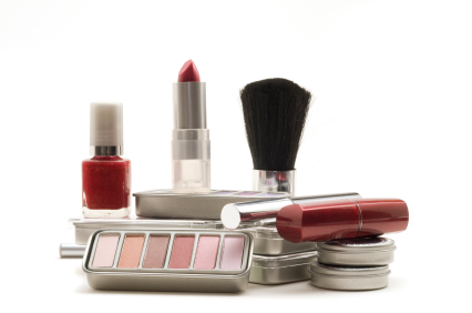 Cosmetics on White Background Cosmetics on White Background