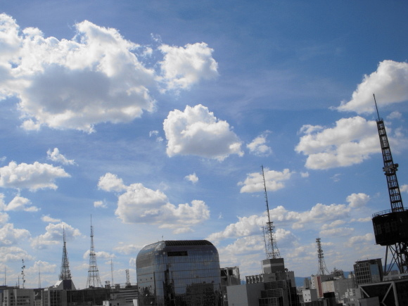 clouds and towers clouds and towers