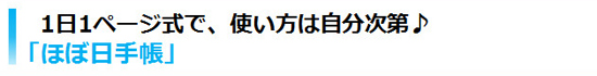 1日1ページ式で、使い方は自分次第♪