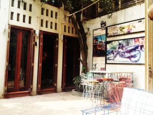 お店の中には素敵なテラスがあってお茶をしました。