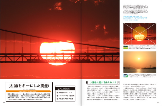 BONBON244 夕暮れの瀬戸大橋。太陽の中を列車が走る。