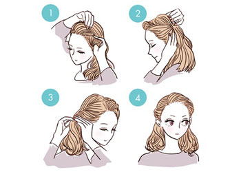 簡単3ステップ！すきま時間にできる前髪ヘアアレンジ