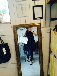 IMG_4215 お洋服はアシンメトリーワンピースにスキニーデニム。動きやすさと女性らしさ、どちらも叶えるワンピースで。