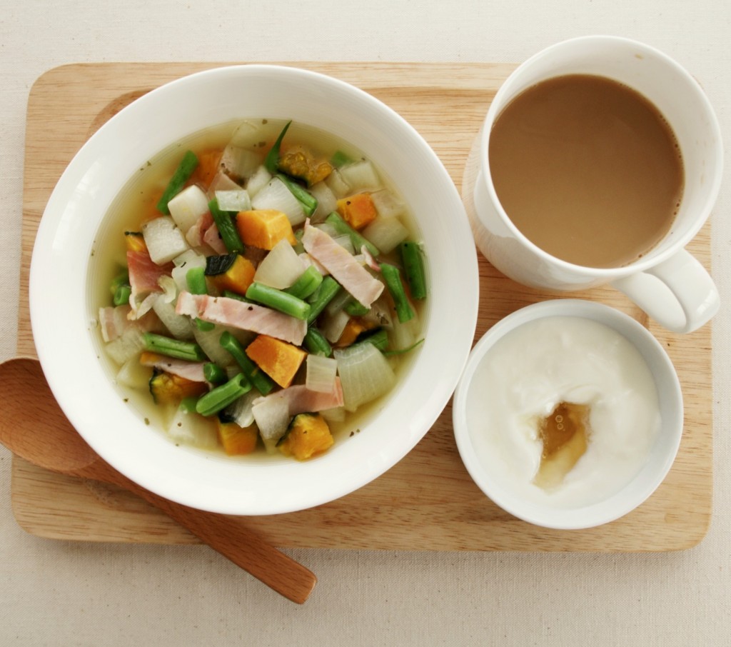 耐熱ボウルひとつでOK！お野菜たっぷり摂れちゃう朝ごはん