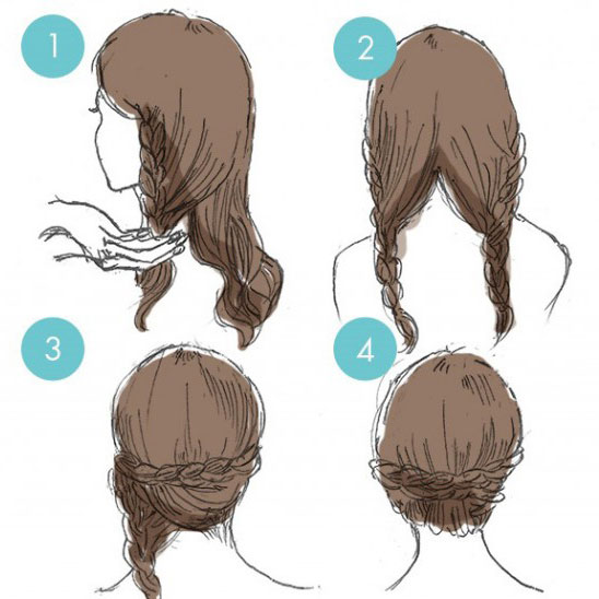 三つ編みなのに子どもっぽくならない！簡単ヘアアレンジ