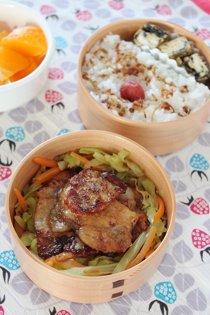 お弁当連載しょうが焼き