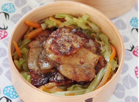 豚こま肉や薄切り肉で楽チン！ 豚肉のしょうが焼きのお弁当