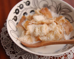 5分でできる！「ミルクパンかゆ」～簡単わくわく朝ごはん～