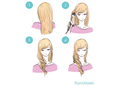 ヘアアイロンで巻き髪をキレイに作る方法&アレンジ３パターン