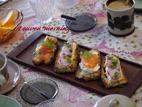 パンデザミでタルティーヌ朝ごはん
