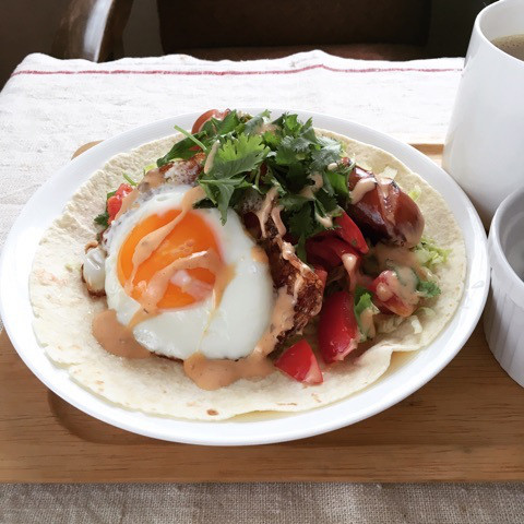 1品で大満足！トルティーヤで「クルッと巻くだけ」朝ごはん
