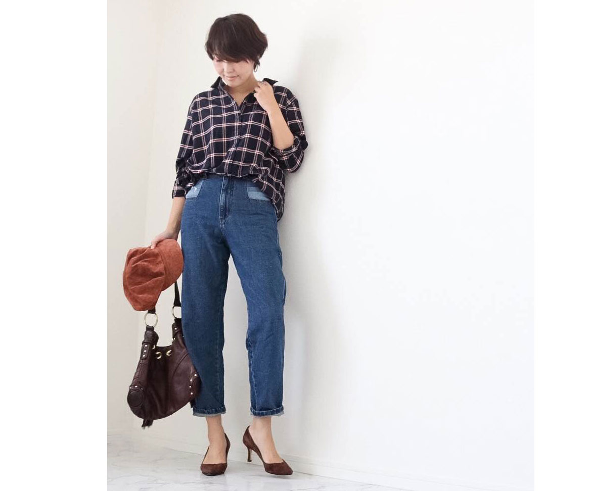 今年らしくアップデート☆プチプラ「ハイウエストデニム」着回し3コーデ