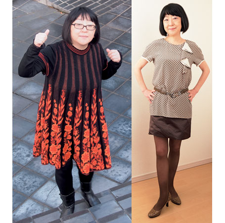 (「やせおか」でスッキリボディに変身された柳澤英子さん)