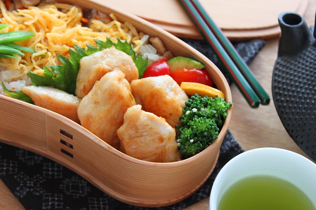 ダブル片栗粉がコツ！「ささみの柚子こしょう照り焼き」のお弁当