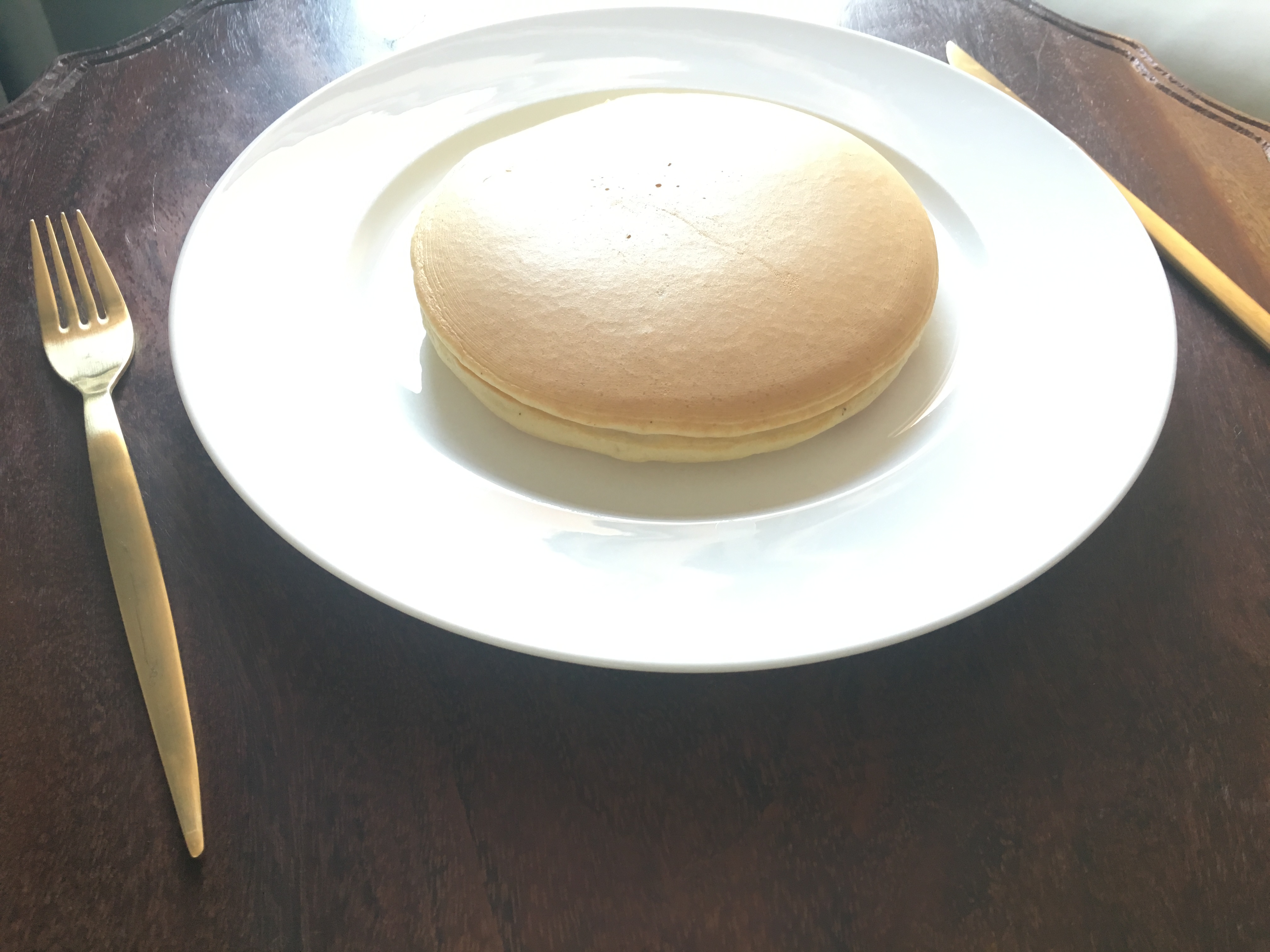 「パンケーキを焼くのは朝がいい」