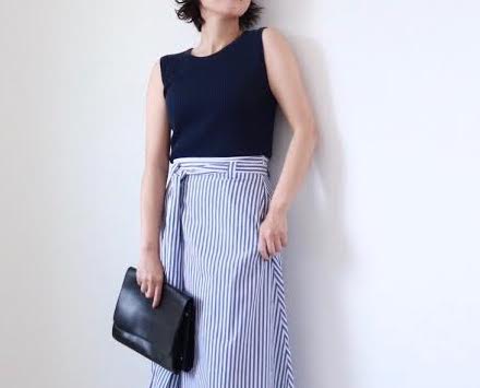 濃い色を涼しく着こなす♪「ネイビー」の夏コーデ術3つ