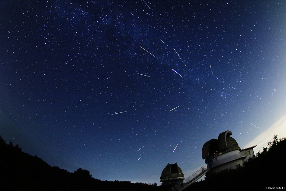 流れ星を数えよう！8.12～8.13「ペルセウス座流星群」が見ごろです