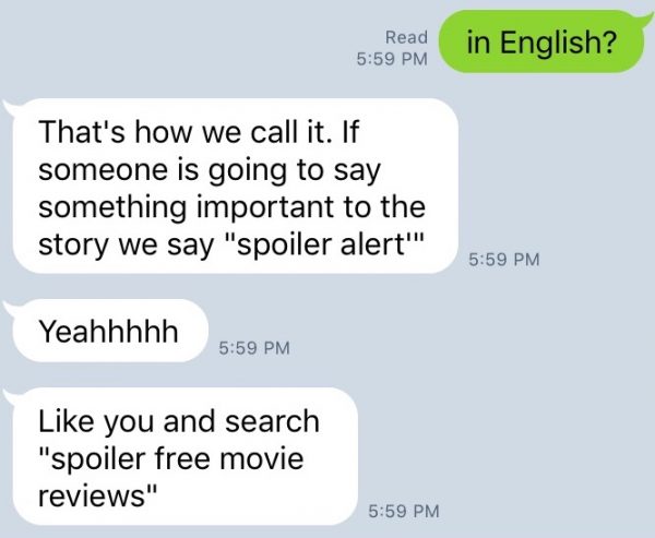 LINE message