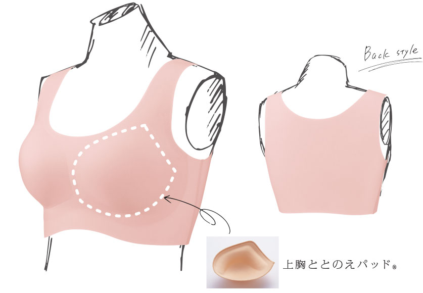 (「きちんと楽ブラ 綿混デイリーType」 NB-4002)
