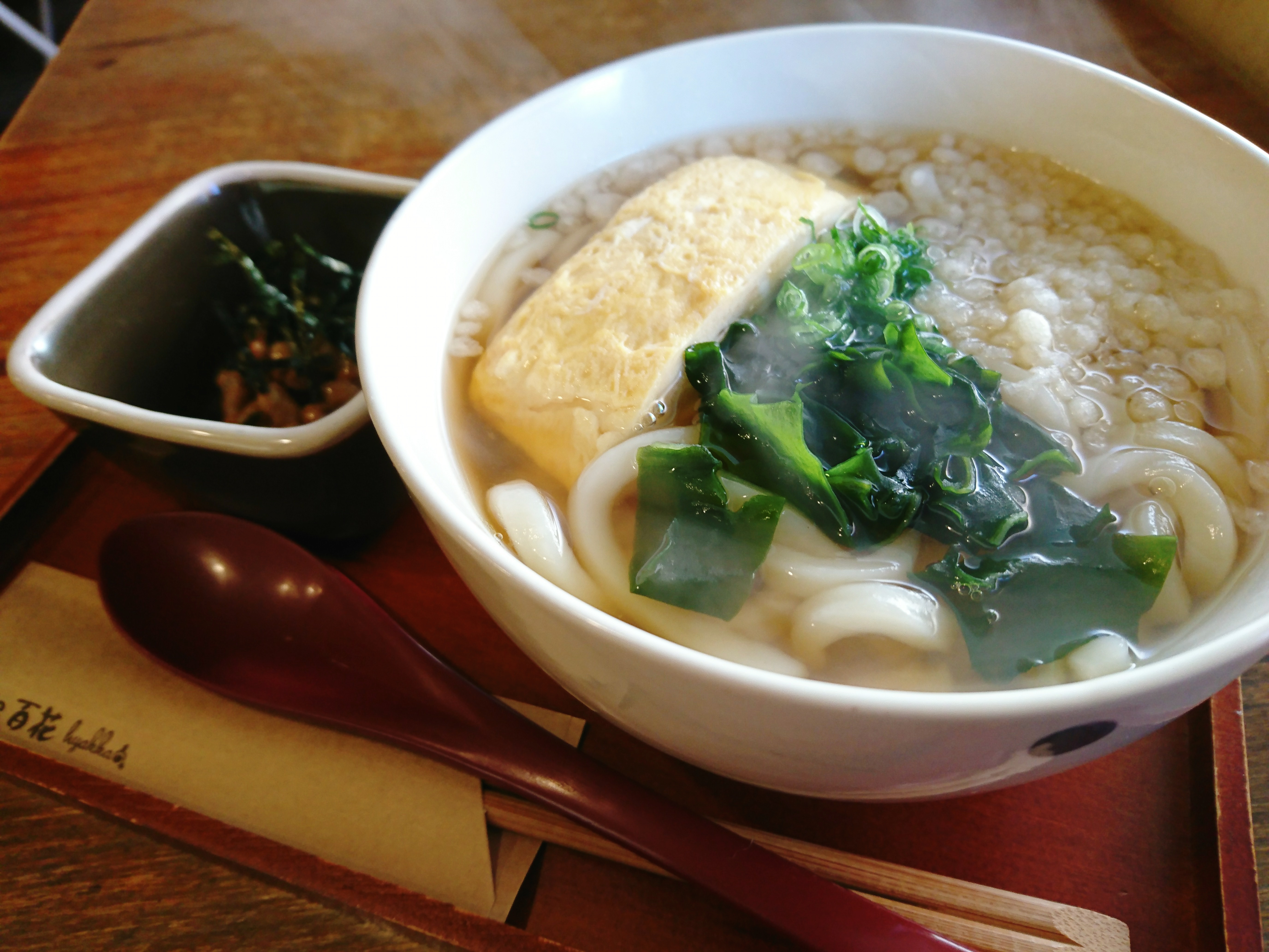 【大阪】出し巻き玉子が相性バツグン！「ハイカラ」朝うどん@百花