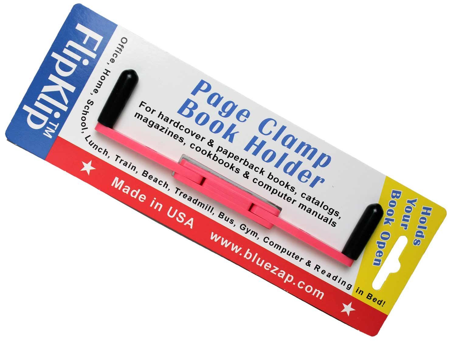 “ページ迷子”にならない！本を開いたままキープできる「フリップクリップ ブックホルダー」