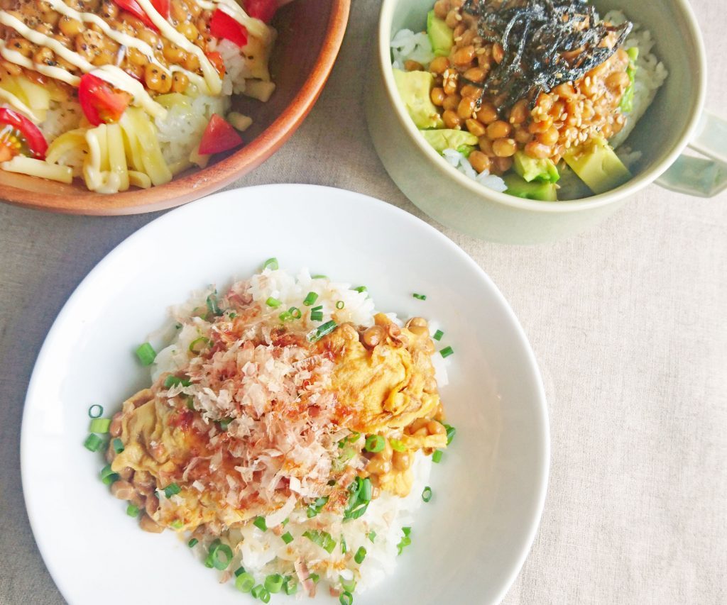 簡単納豆ごはんアレンジ3種
