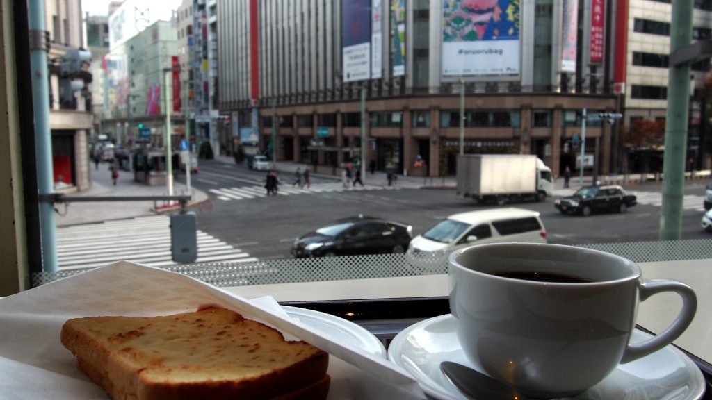 ル・カフェドトール銀座店でモーニング