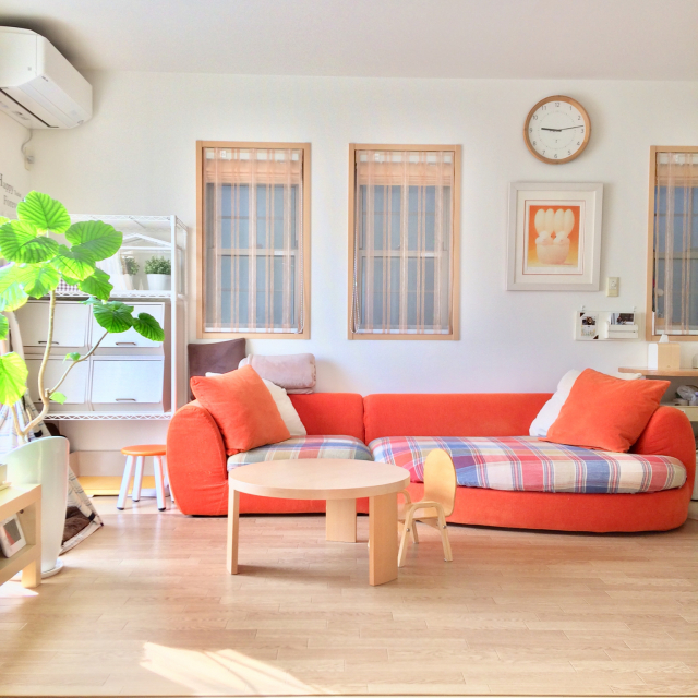 部屋が明るくなる♪ビビッドな「オレンジ」インテリア実例3つ