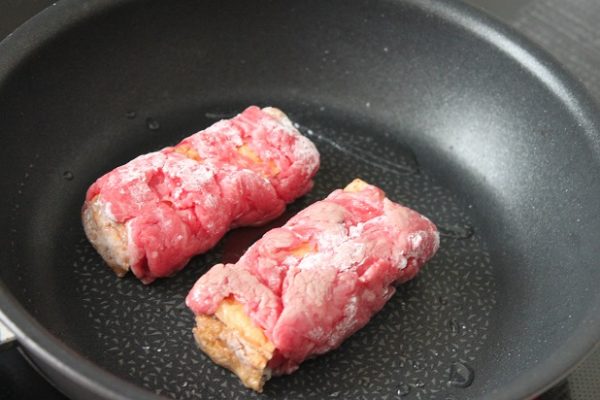 厚揚げの肉巻き 厚揚げの肉巻き