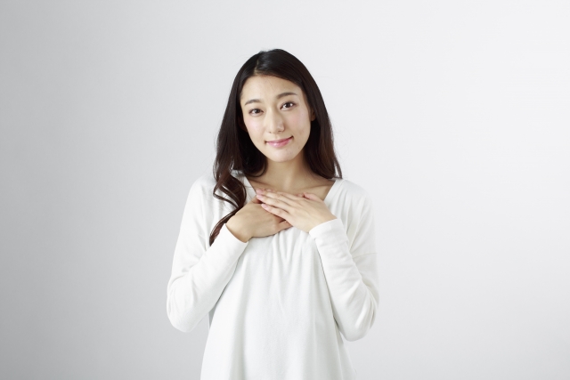 ホッとする女性 ホッとする女性