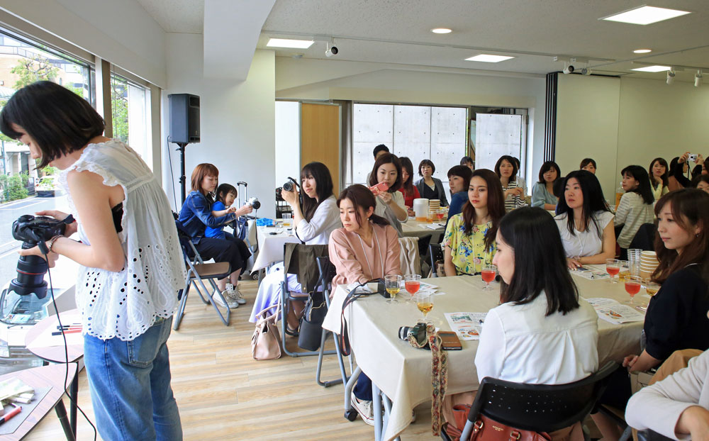 朝美人アンバサダー交流会2018写真講座実演