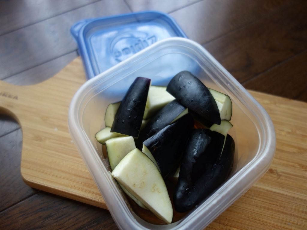 なすをレンジで加熱 なすをレンジで加熱