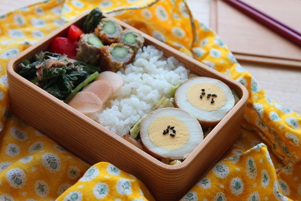 ビニール袋なら少量でも簡単♪「味たまご!ソース味」弁当 ビニール袋なら少量でも簡単♪「味たまご!ソース味」弁当