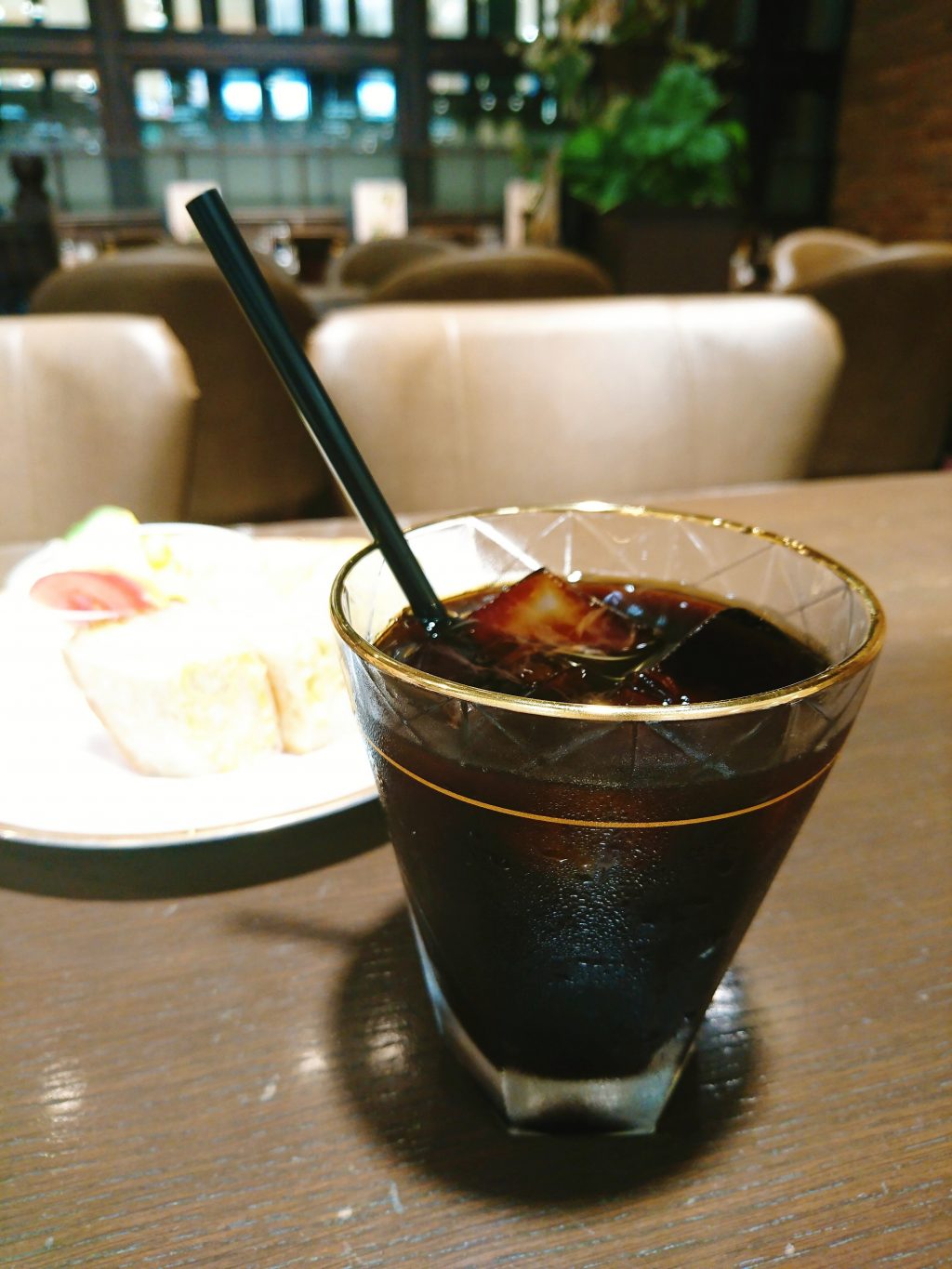 あべのカツサンドパーラー ロマン亭のモーニング アイスコーヒー あべのカツサンドパーラー ロマン亭のモーニング アイスコーヒー