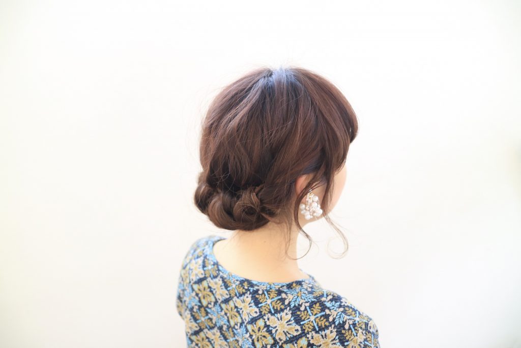 浴衣にもピッタリなこなれヘアの完成