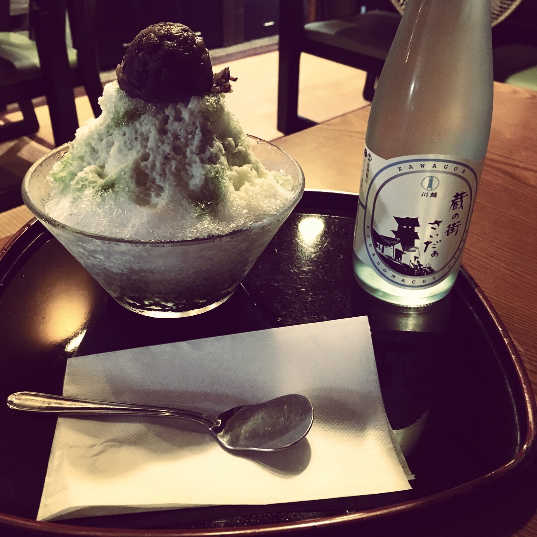 朝からかき氷