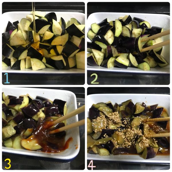 レンジ5分!ご飯がすすんで困る作り置き「韓国風ナスの揚げびたし」 レンジ5分!ご飯がすすんで困る作り置き「韓国風ナスの揚げびたし」