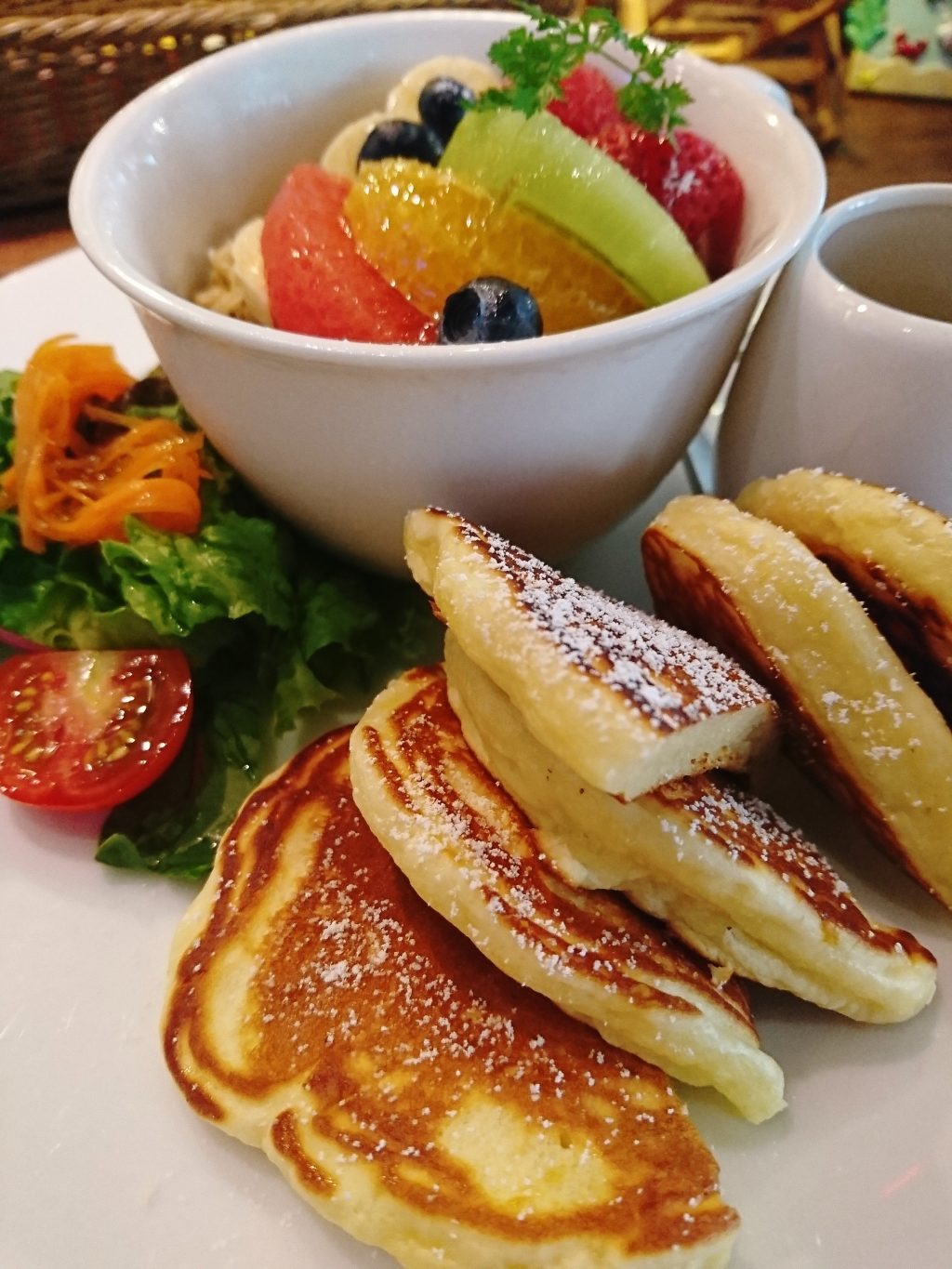 京都「Fukumimi」のモーニングパンケーキ