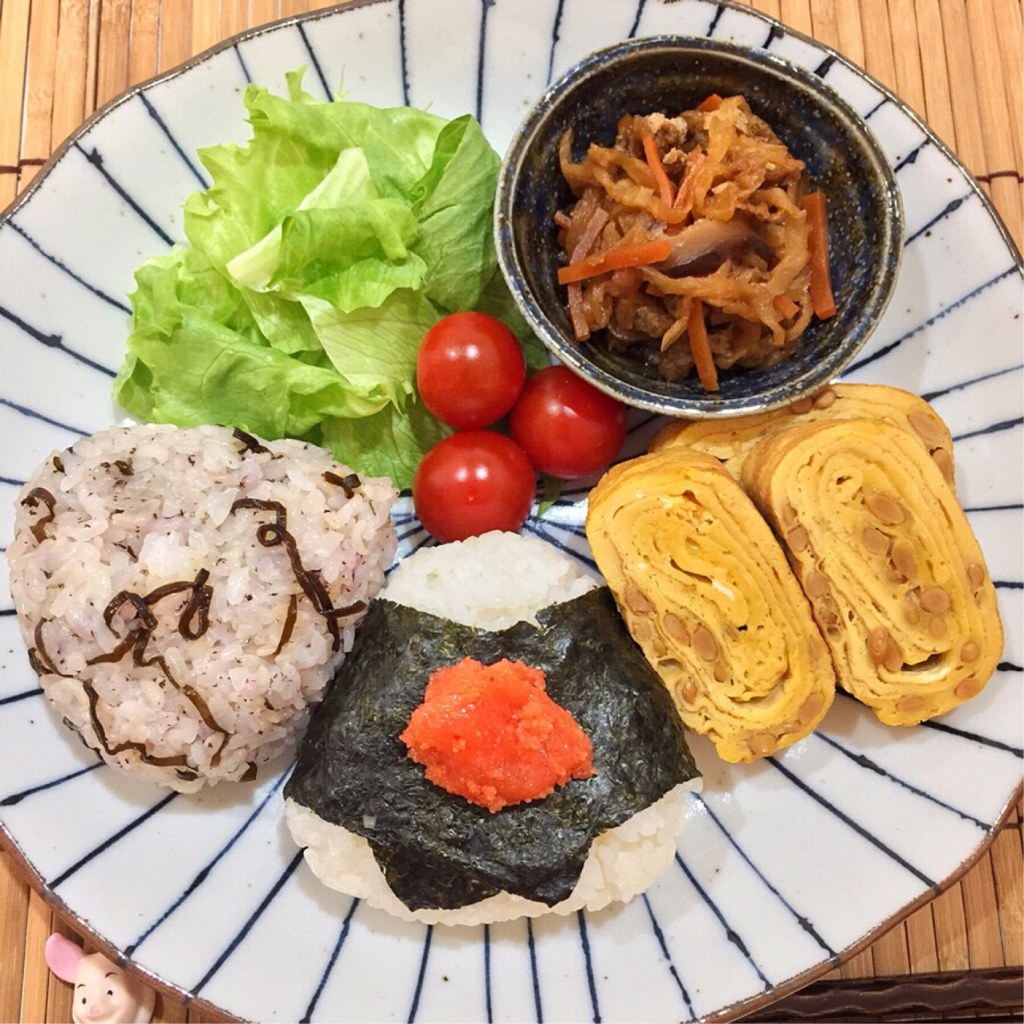 サキさんのイメージをもとに作った朝食