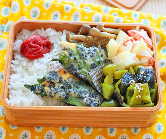 火いらず簡単！ご飯がすすむお弁当おかず「ピーマンと海苔のナムル」