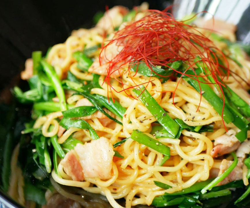 具材2つだけ！簡単・早い・おいしい「ニラ焼きそば」