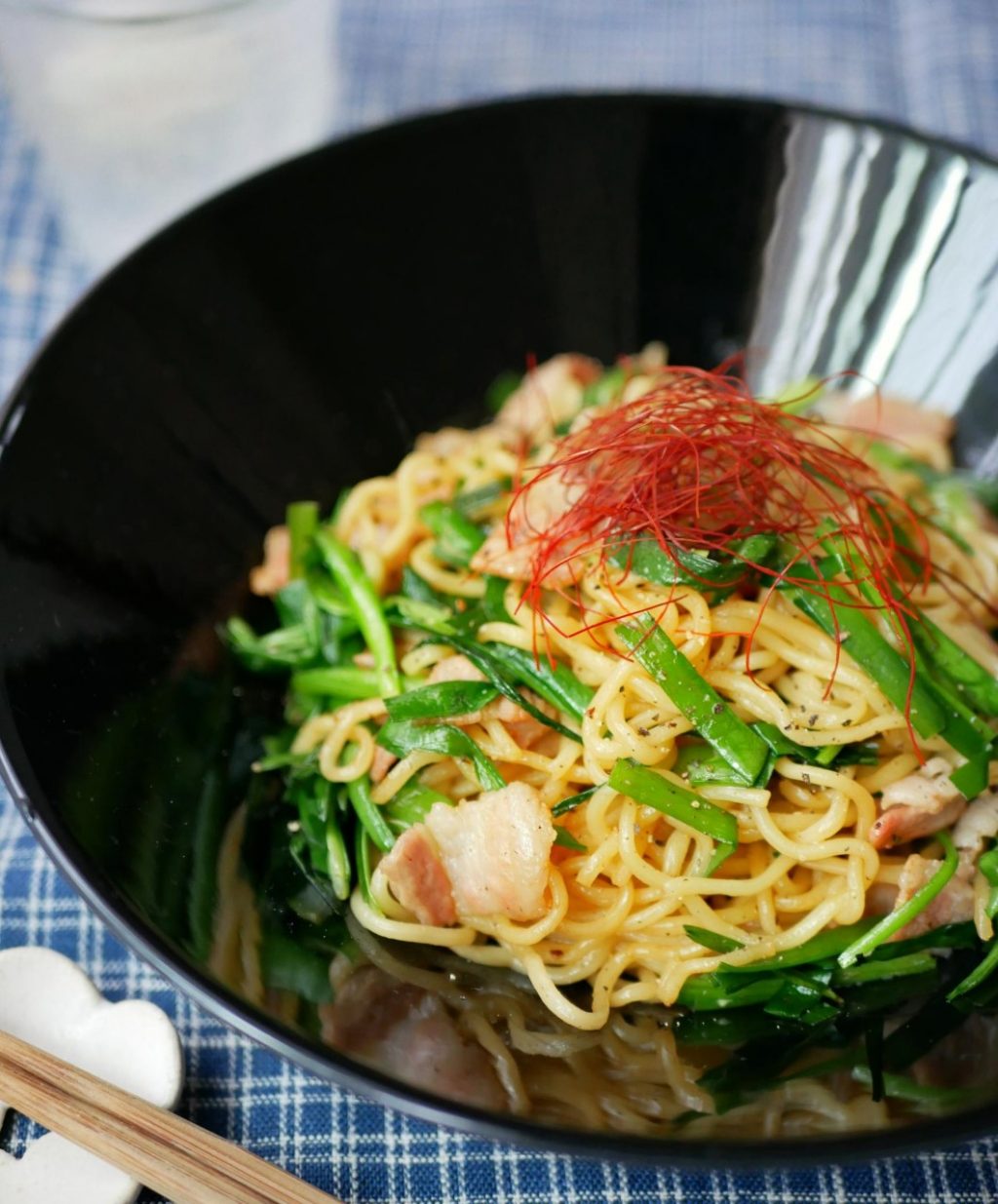 具材2つだけ！簡単・早い・おいしい「ニラ焼きそば」