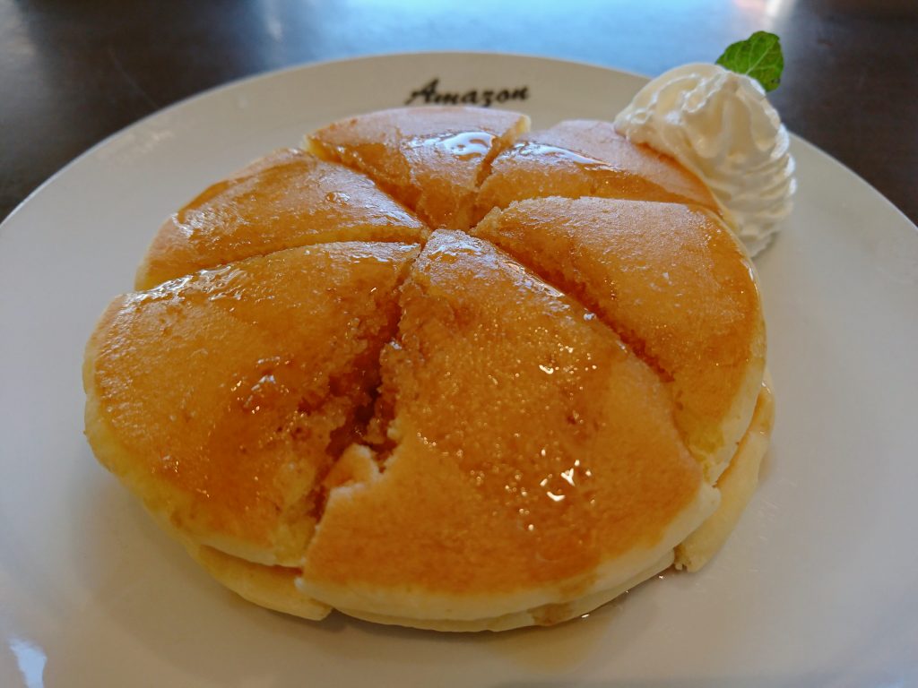 京都の喫茶Amazon（アマゾン）ホットケーキモーニング