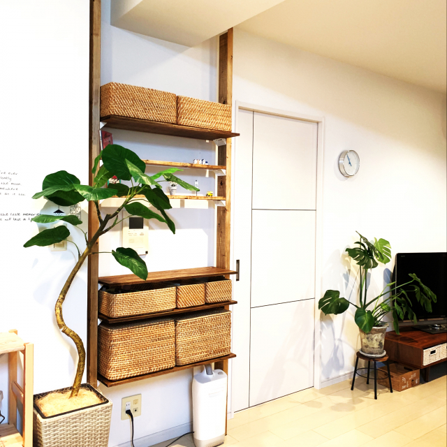見た目おしゃれで機能的!「カゴ収納」があるお部屋の実例 見た目おしゃれで機能的!「カゴ収納」があるお部屋の実例