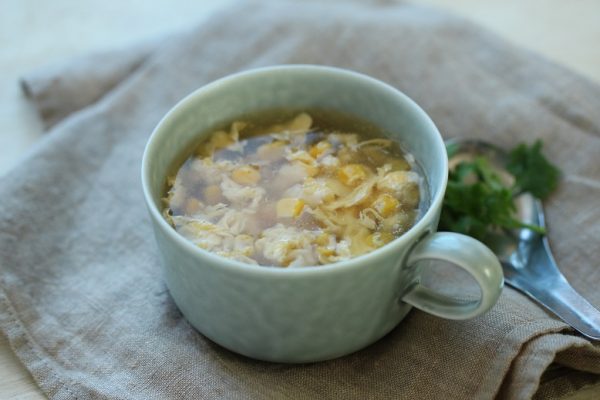 ふわふわ卵をもっと美味しく♪「中華風コーンスープ」