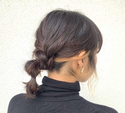 伸ばしかけボブでも簡単！「首元すっきり」ヘアアレンジ術♪