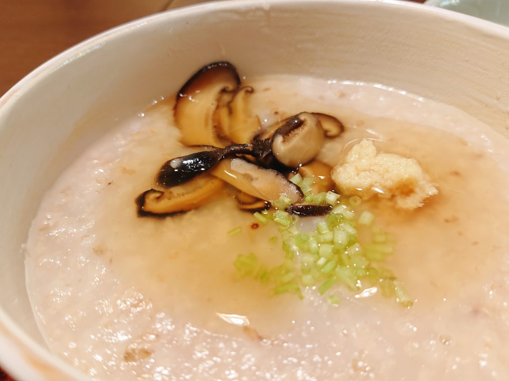 松葉・朝限定「そばがゆセット」