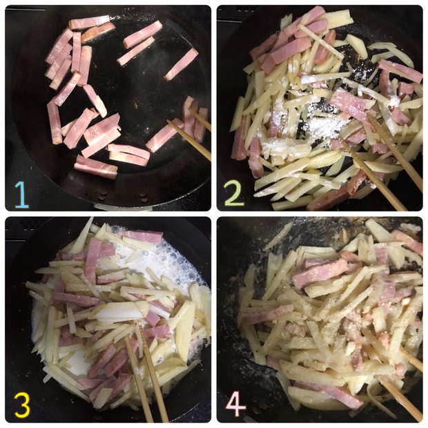 茹でずにお手軽!チーズ風味の作り置き『じゃがベーコンのクリーム炒め』