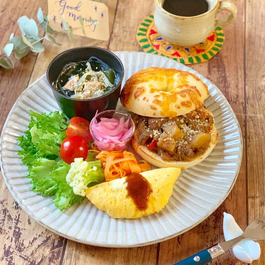 焼きチーズカレートースト